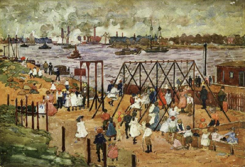 Maurice Prendergast The East River china oil painting image